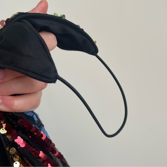 NWT Soprano Sleeveless Sequin Striped Midi Dress Multi Colored Size Small - Picture 8 of 10